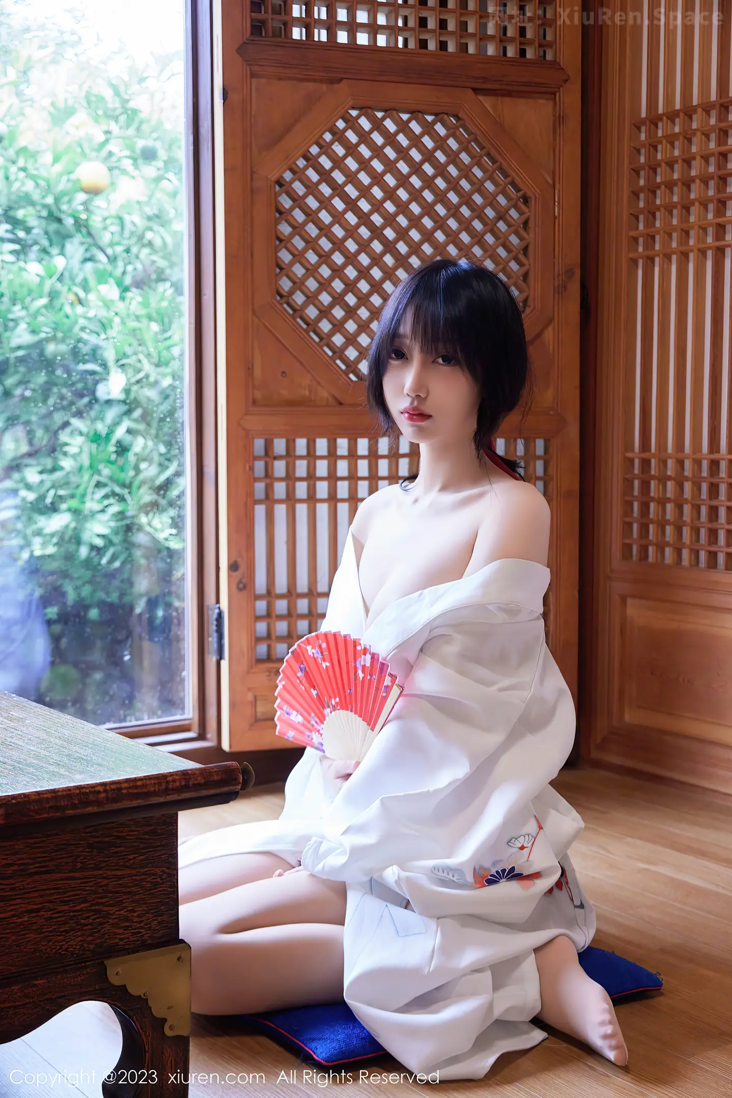 图片[2]-[XiuRen秀人网]VOL.7610 模特玥儿玥er性感白色日式和服配开档肉丝秀完美身材诱惑写真60P-秀人网官方网站